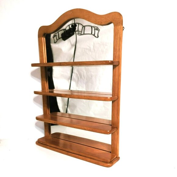 Disney Other - Disney Mickey Mouse Wooden Wall Display Shelf Mirror Filmstrip Design